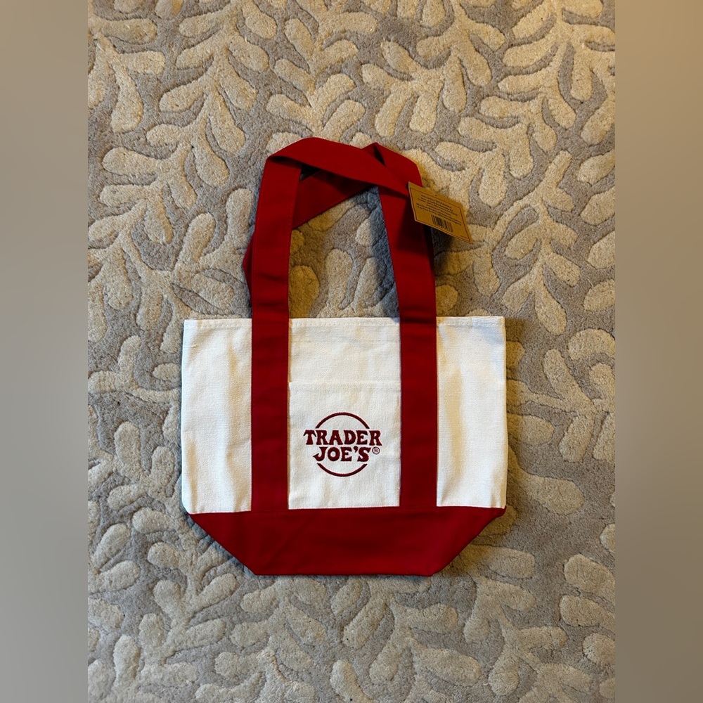 Mini Trader Joe’s original tote bag in red